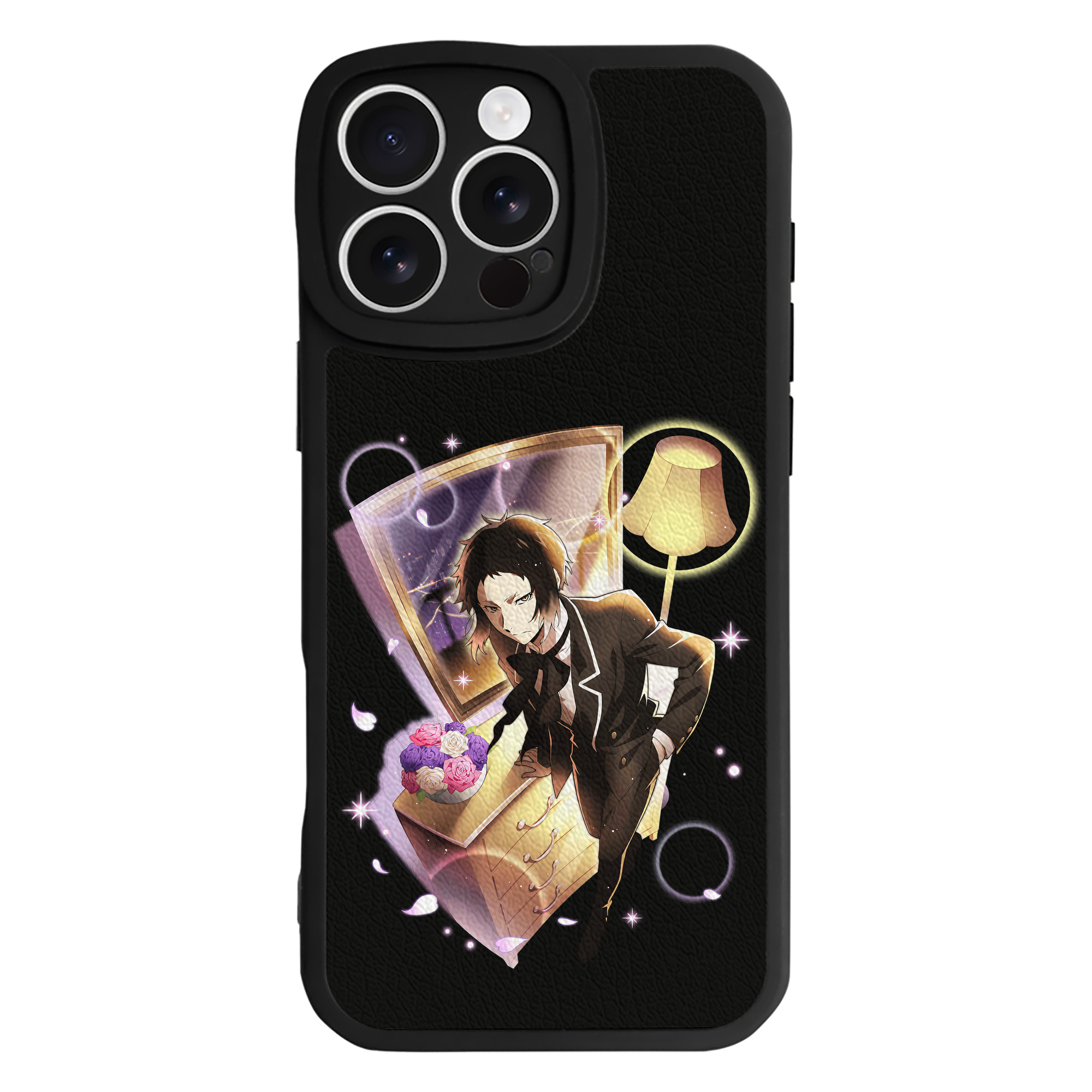 （画像用） 文豪ストレイドッグス Bungo Stray Dogs 【iPhone 16シリーズ対応】シリコンスマホケース（レザー調） 材質：シリコン